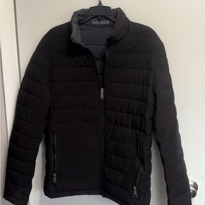 Nautica Men's Black Quilted Puffer Jacket